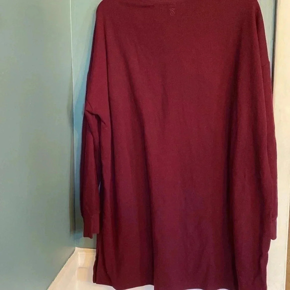 Victoria secret sleep shirt - burgundy - size large - Picture 7 of 7